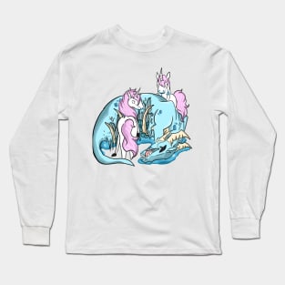 Psycho Unicorn Long Sleeve T-Shirt